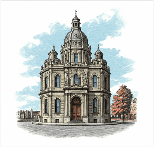 Illustration d'un monument historique à Londres pour un voyage en famille