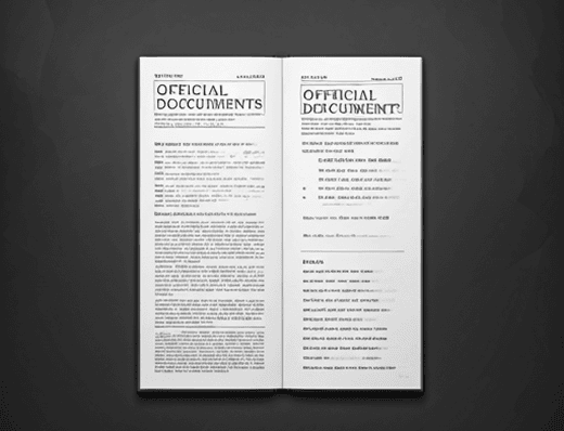 Documents officiels (illustration)
